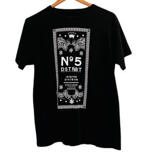 DSTRBT Mens Dope Black Tee